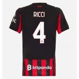 AC Milan Samuele Ricci #4 Thuis tenue Dames 2025-26 Korte Mouw